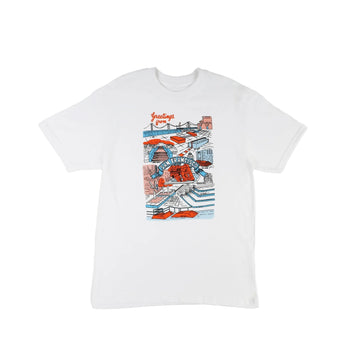 Postcard tee - “White”
