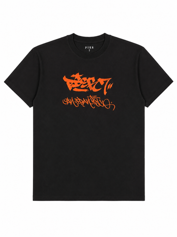Graffiti logo tee - “Black”